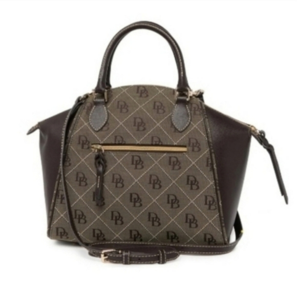 DOONEY & BOURKE Sydney Logo Leather Dome Satchel - Picture 4 of 9